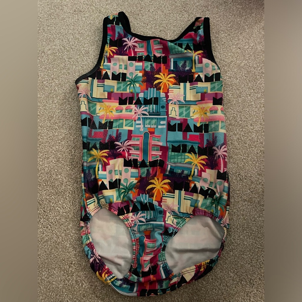 Plum practice wear Miami leotard